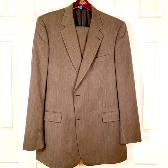 VINTAGE HART SCHAFFNER & MARX GOLD TRUMPETER 46L - Picture 1 of 11